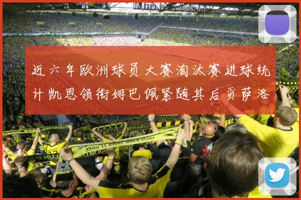 近六年欧洲球员大赛淘汰赛进球统计凯恩领衔姆巴佩紧随其后贡萨洛表现不俗
